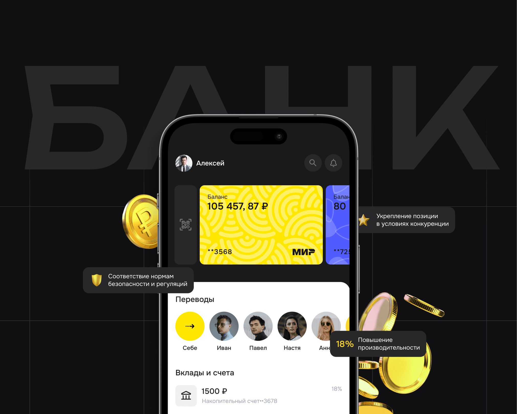 Как мы подняли производительность крупнейшего банка на 18%